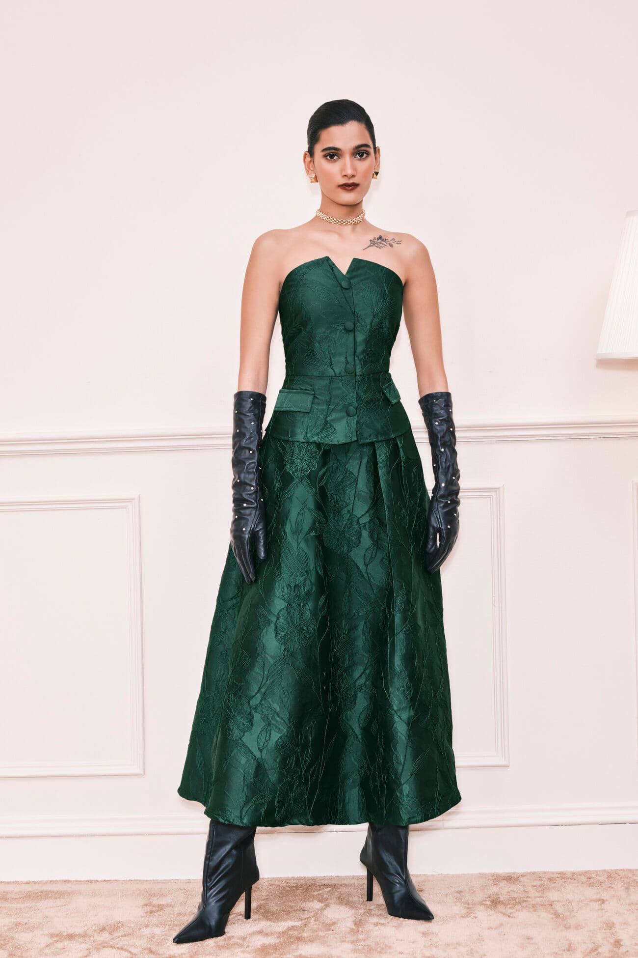 Emerald Eclipse Jacquard Co-ord Set
