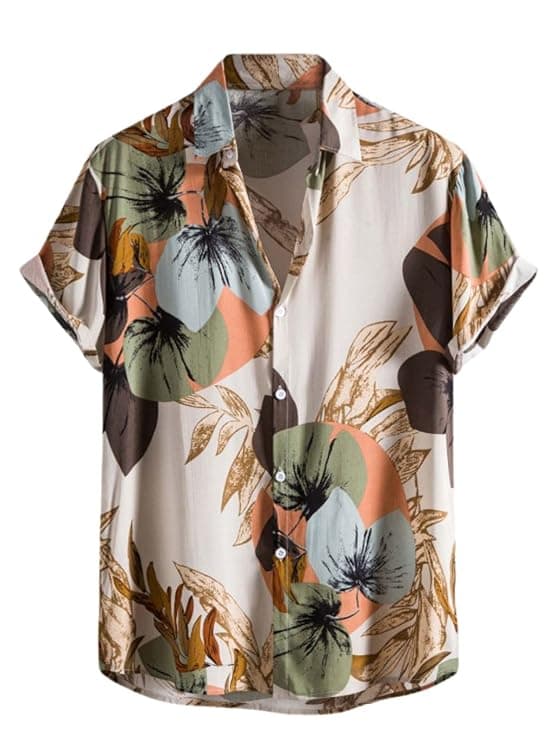 Tropical Printed Half Sleeve Casual Shirt