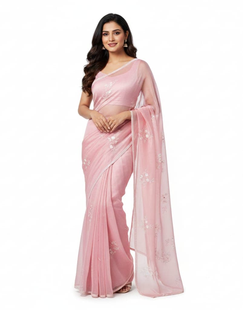 Sunshine Yellow Linen Saree